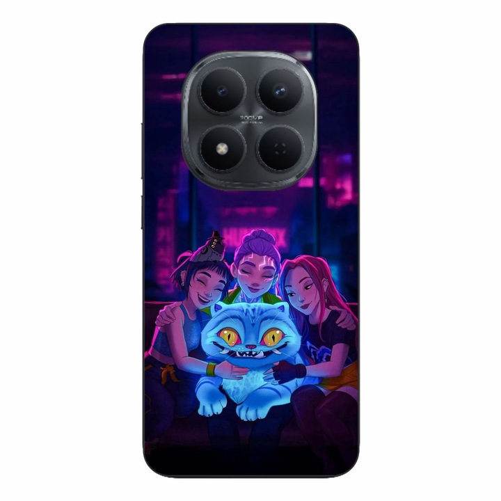 Husa compatibila cu Xiaomi Redmi Note 15 Pro Plus Silicon Gel Tpu Model KPop Demon Hunters Happy Team