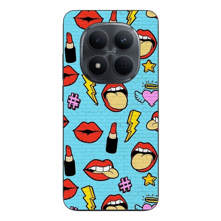 Husa compatibila cu Xiaomi Redmi Note 15 Pro Plus Silicon Gel Tpu Model Pop Art Lips