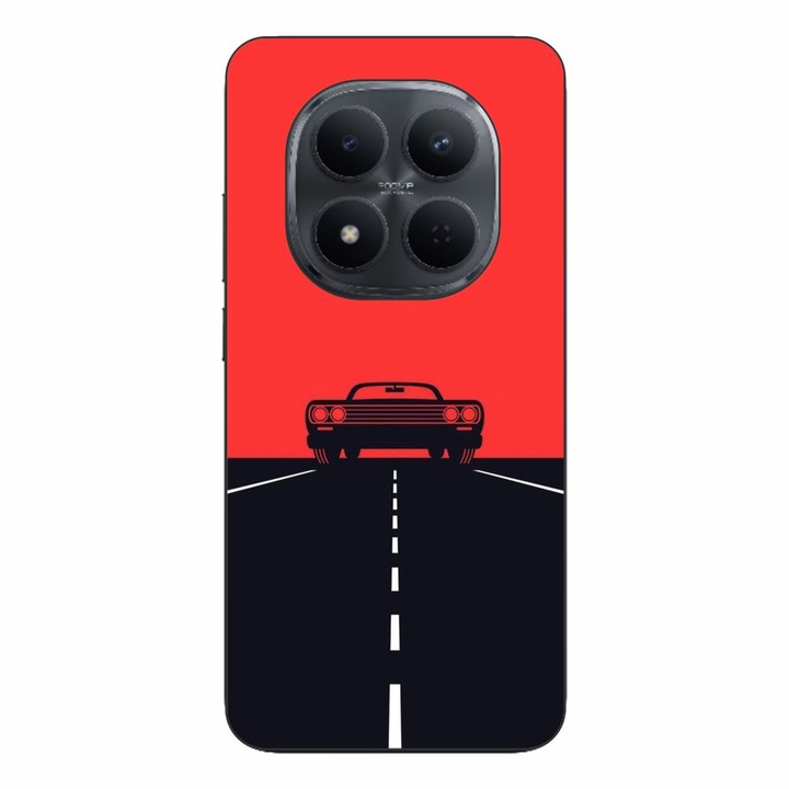 Husa compatibila cu Xiaomi Redmi Note 15 Pro 5G Silicon Gel Tpu Model Red Sky Muscle Car