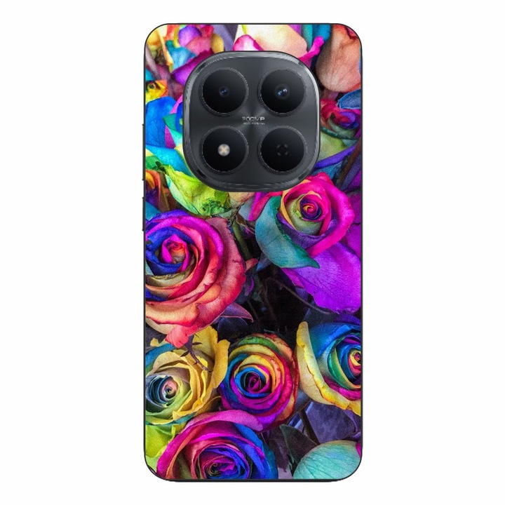 Husa compatibila cu Xiaomi Redmi Note 15 Pro 5G Silicon Gel Tpu Model Trandafiri Colorati