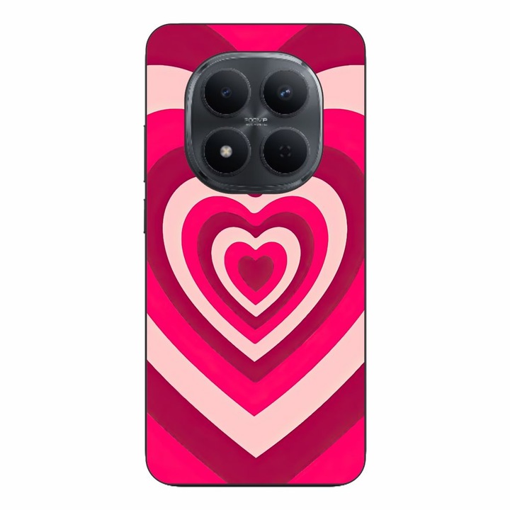 Husa compatibila cu Xiaomi Redmi Note 15 Pro 5G Silicon Gel Tpu Model Powerpuff Girls Heart Deep Pink