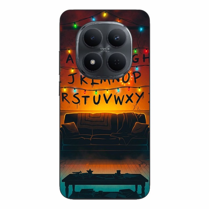 Husa compatibila cu Xiaomi Redmi Note 15 Pro 5G Silicon Gel Tpu Model Stranger Things Alphabet Fairy Lights