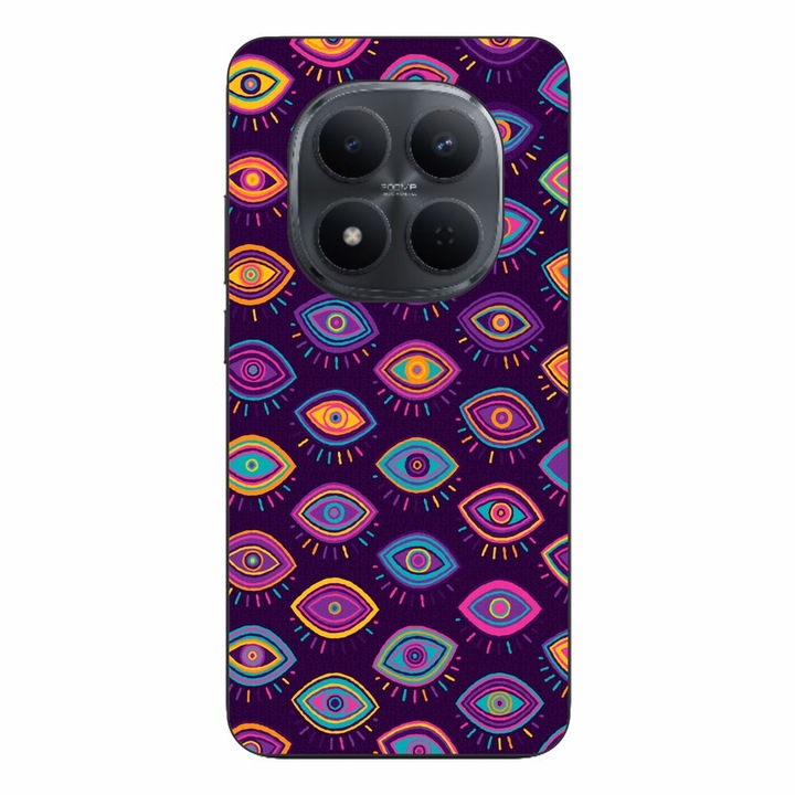 Husa compatibila cu Xiaomi Redmi Note 15 Pro Plus Silicon Gel Tpu Model Tribal Eyes