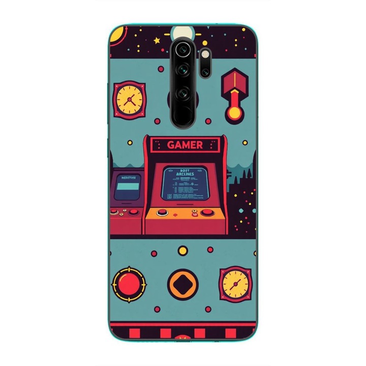 Husa compatibila cu Xiaomi Redmi Note 8 Pro Silicon Gel Tpu Model Gamer Arcade Room