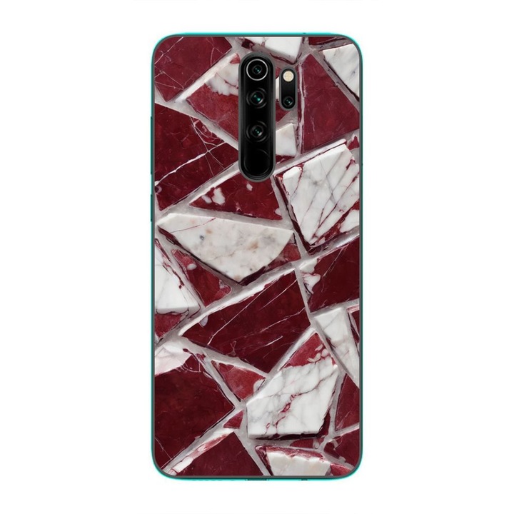 Husa compatibila cu Xiaomi Redmi Note 8 Pro Silicon Gel Tpu Model Broken Glass Red Blood