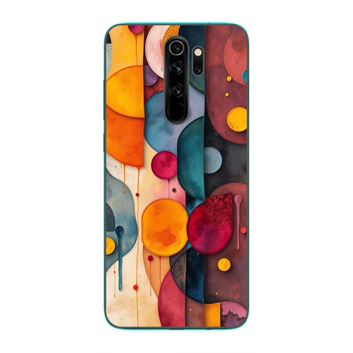 Husa compatibila cu Xiaomi Redmi Note 8 Pro Silicon Gel Tpu Model Abstract Shapes and Colors
