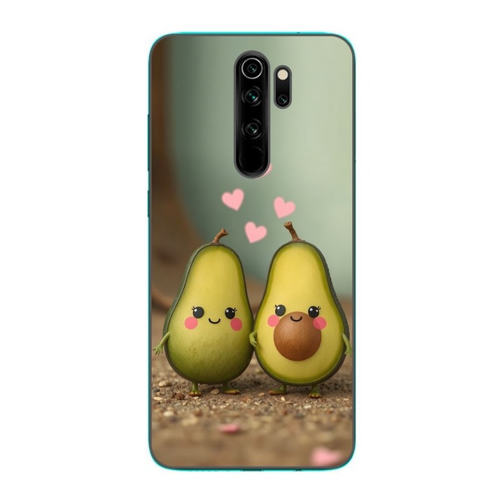 Husa compatibila cu Xiaomi Redmi Note 8 Pro Silicon Gel Tpu Model Kawaii Avocados in Love