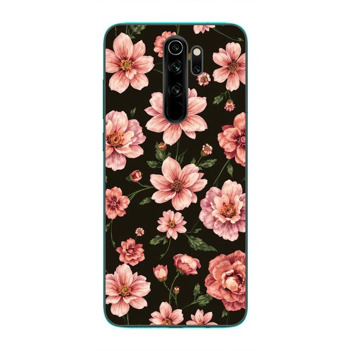 Husa compatibila cu Xiaomi Redmi Note 8 Pro Silicon Gel Tpu Model Pink Spring Flowers