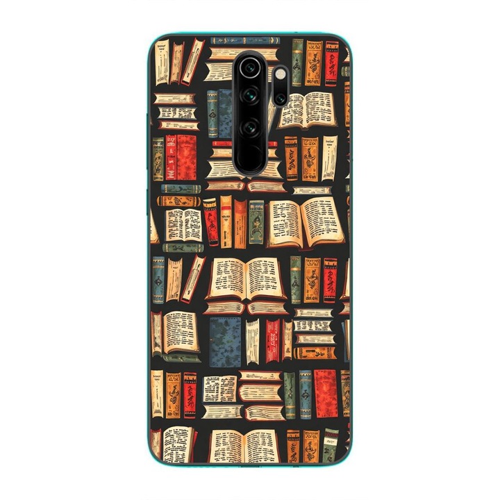 Husa compatibila cu Xiaomi Redmi Note 8 Pro Silicon Gel Tpu Model Books Pattern