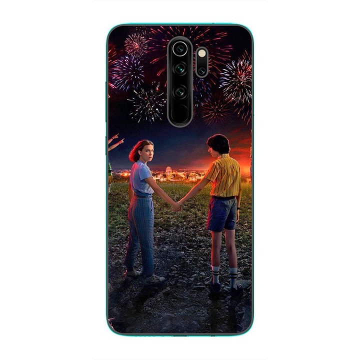 Husa compatibila cu Xiaomi Redmi Note 8 Pro Silicon Gel Tpu Model Stranger Things Fireworks