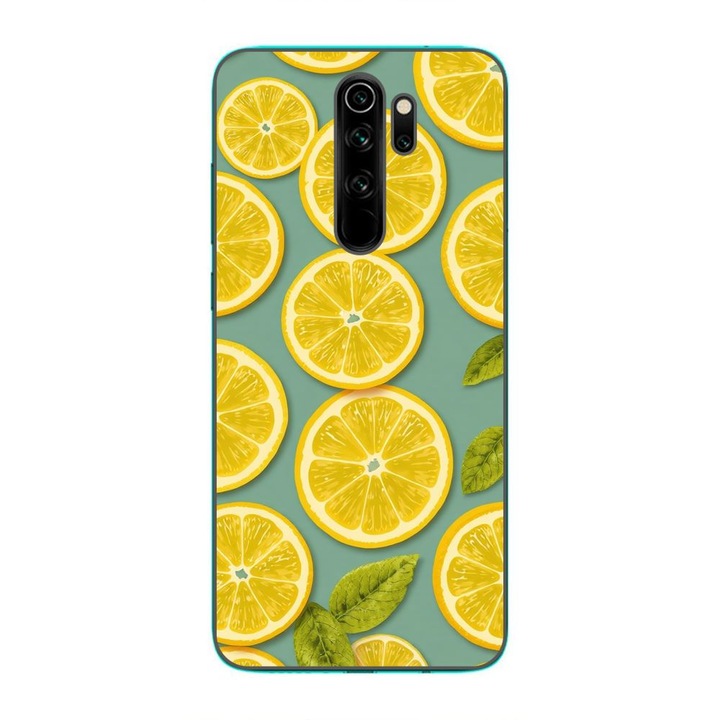 Husa compatibila cu Xiaomi Redmi Note 8 Pro Silicon Gel Tpu Model Summer Lemon Slices