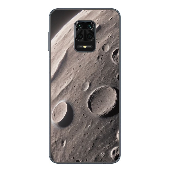 Husa compatibila cu Xiaomi Redmi Note 9 Pro Silicon Gel Tpu Model Moon Surface