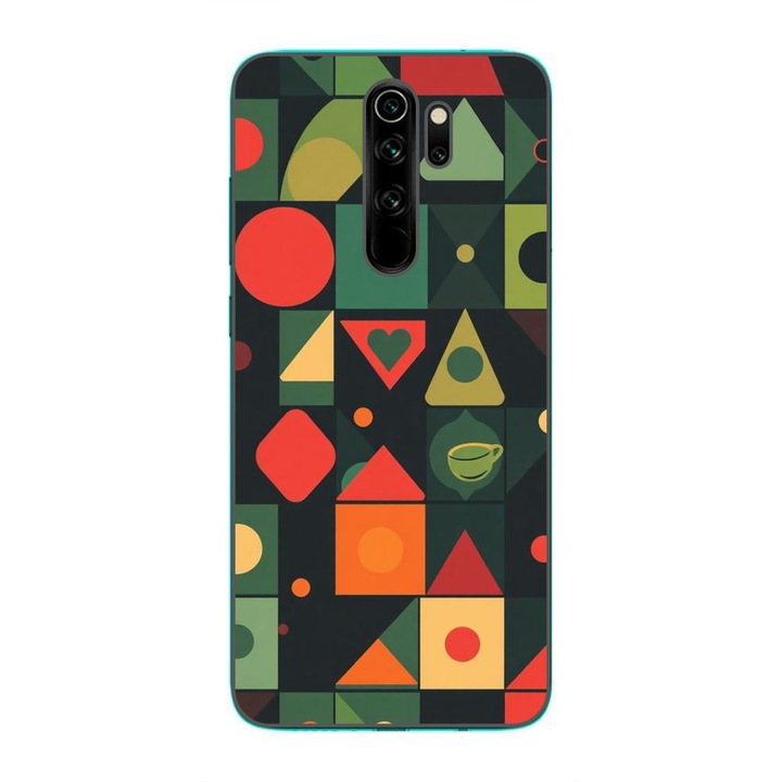 Husa compatibila cu Xiaomi Redmi Note 8 Pro Silicon Gel Tpu Model Retro Shapes