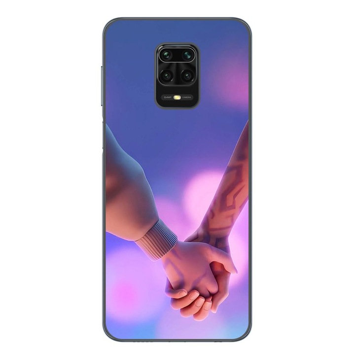Husa compatibila cu Xiaomi Redmi Note 9 Pro Silicon Gel Tpu Model KPop Demon Hunters Couples Hands