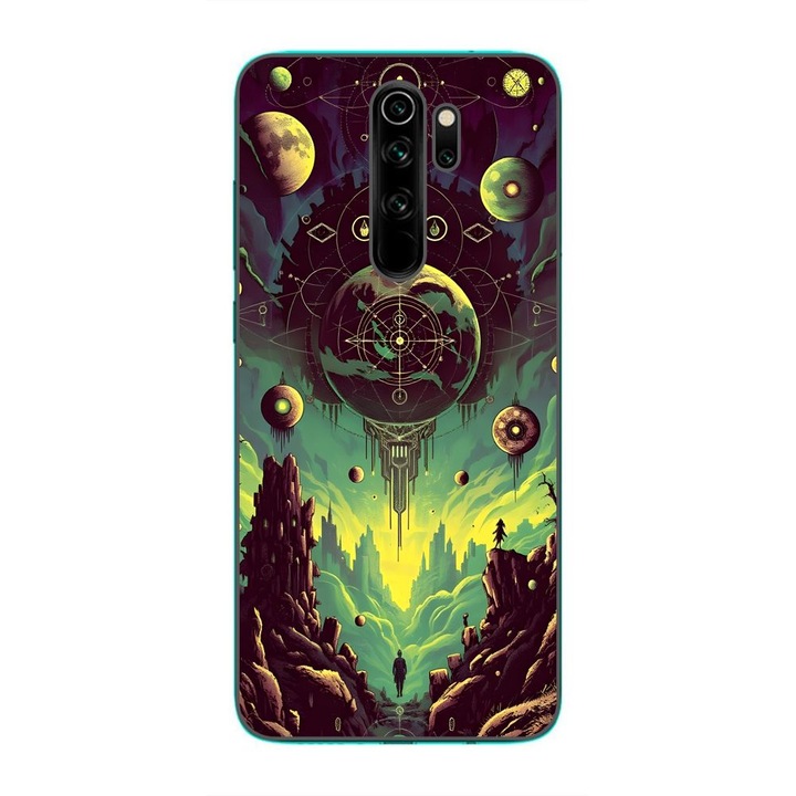 Husa compatibila cu Xiaomi Redmi Note 8 Pro Silicon Gel Tpu Model Mystical Planet