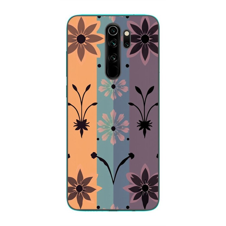Husa compatibila cu Xiaomi Redmi Note 8 Pro Silicon Gel Tpu Model Vintage Decal Flower