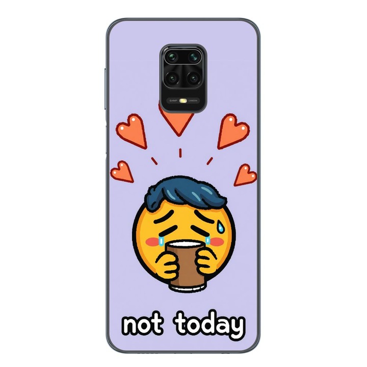 Husa compatibila cu Xiaomi Redmi Note 9 Pro Silicon Gel Tpu Model Not Today