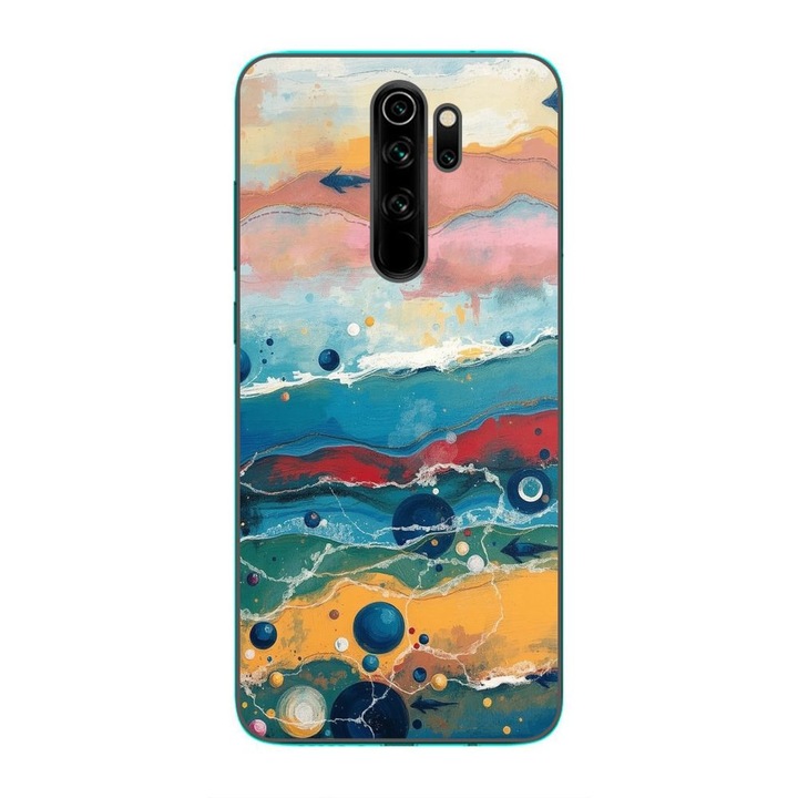 Husa compatibila cu Xiaomi Redmi Note 8 Pro Silicon Gel Tpu Model Painted Waterworld