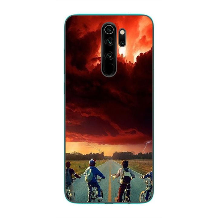 Husa compatibila cu Xiaomi Redmi Note 8 Pro Silicon Gel Tpu Model Stranger Things Red Sky