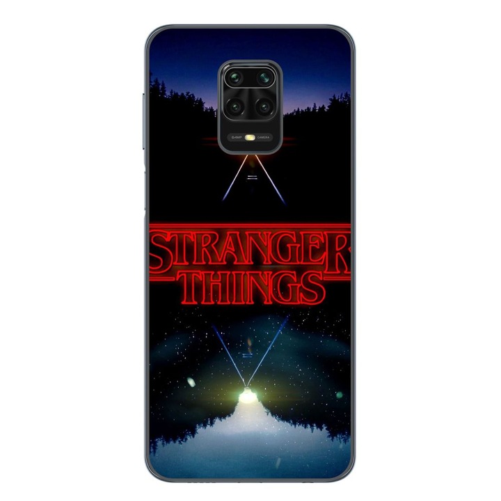 Husa compatibila cu Xiaomi Redmi Note 9 Pro Silicon Gel Tpu Model Stranger Things Sunset