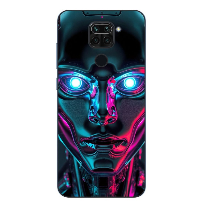 Husa compatibila cu Xiaomi Redmi Note 9 Silicon Gel Tpu Model Chrome Humanoid