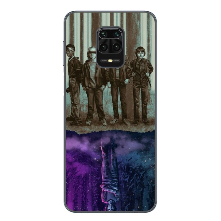 Husa compatibila cu Xiaomi Redmi Note 9 Pro Silicon Gel Tpu Model Stranger Things Upside Down Eleven