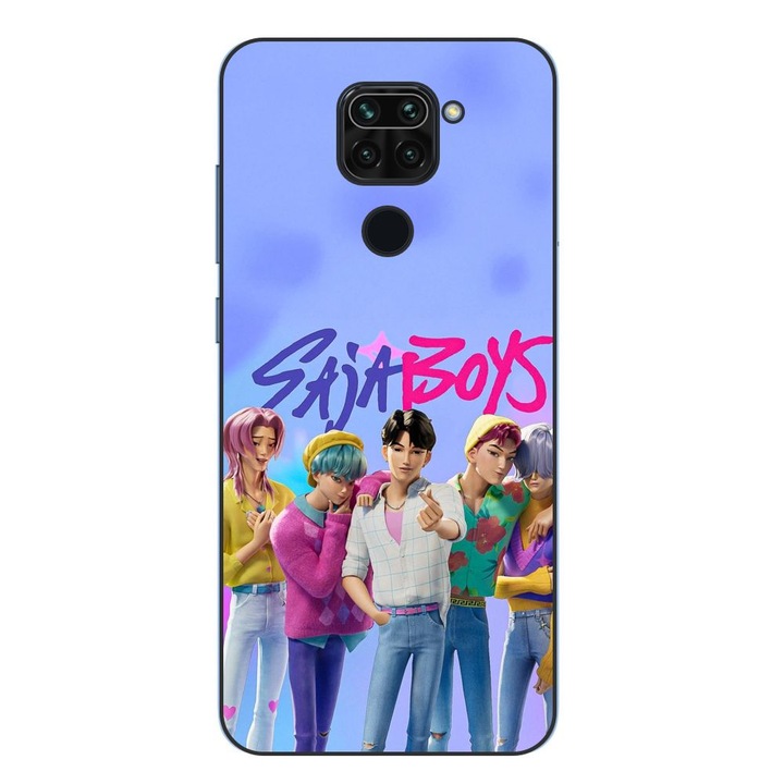 Husa compatibila cu Xiaomi Redmi Note 9 Silicon Gel Tpu Model KPop Demon Hunters Saja Boys