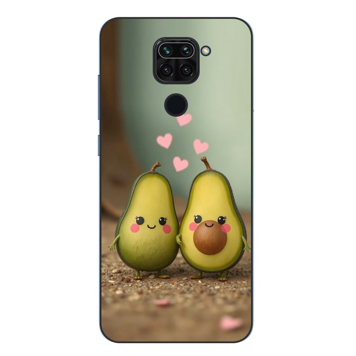 Husa compatibila cu Xiaomi Redmi Note 9 Silicon Gel Tpu Model Kawaii Avocados in Love