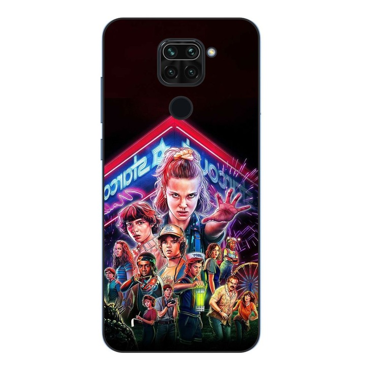 Husa compatibila cu Xiaomi Redmi Note 9 Silicon Gel Tpu Model Stranger Things All Team
