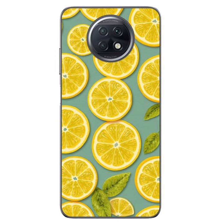 Husa compatibila cu Xiaomi Redmi Note 9T Silicon Gel Tpu Model Summer Lemon Slices