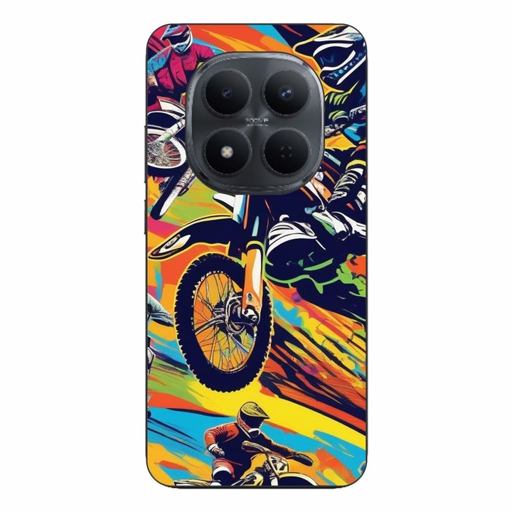 Husa compatibila cu Xiaomi Redmi Note 15 Pro Plus Silicon Gel Tpu Model Motocross Pop Art