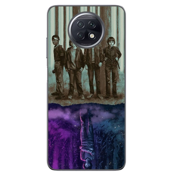 Husa compatibila cu Xiaomi Redmi Note 9T Silicon Gel Tpu Model Stranger Things Upside Down Eleven