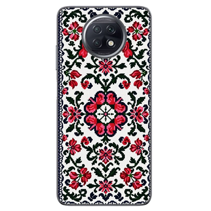 Husa compatibila cu Xiaomi Redmi Note 9T Silicon Gel Tpu Model Traditional Knit Design