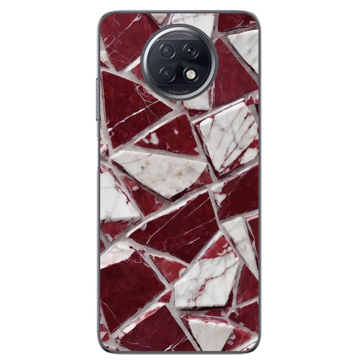 Husa compatibila cu Xiaomi Redmi Note 9T Silicon Gel Tpu Model Broken Glass Red Blood