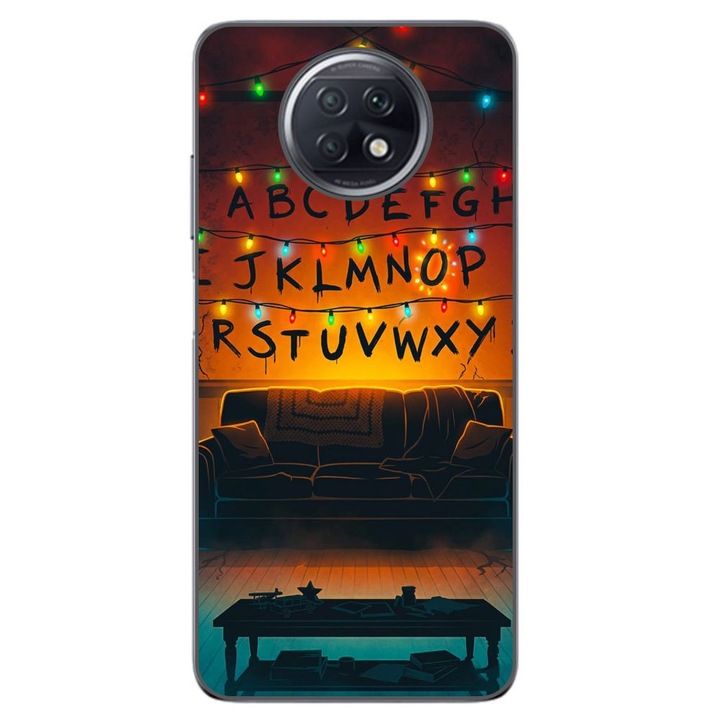 Husa compatibila cu Xiaomi Redmi Note 9T Silicon Gel Tpu Model Stranger Things Alphabet Fairy Lights