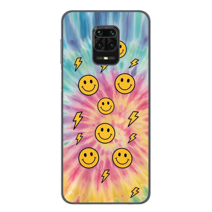 Husa compatibila cu Xiaomi Redmi Note 9 Pro Silicon Gel Tpu Model Retro Smiley Faces