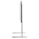 Univerzális TV állvány, Pedestal típusú, Viva, 32"-70" (81-177 cm) képátlóhoz, maximális teherbírás 50 kg, csúszásmentes lábak, könnyen összeszerelhető, szatén rozsdamentes acél, skandináv design, króm