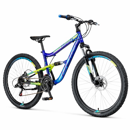 Bicicleta MTB DHS Polar Flash 26 inch full suspension, 18 viteze