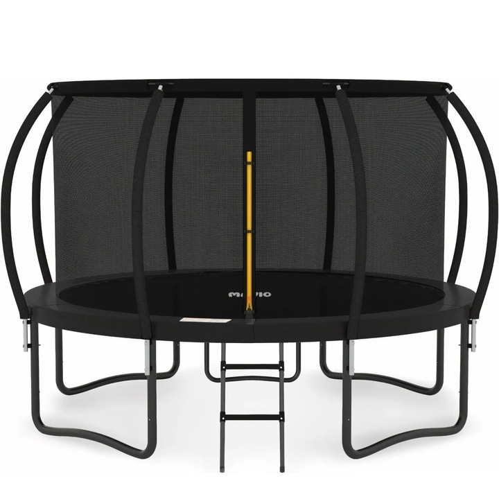 Trambulina pentru Copii Mavio®, Diametru 488 cm, Plasa Protectie, Exterior si Gradina, Protectie UV, Scara de Acces Inclusa, 100 de Arcuri de Sustinere din Otel Galvanizat, Certificat de Siguranta