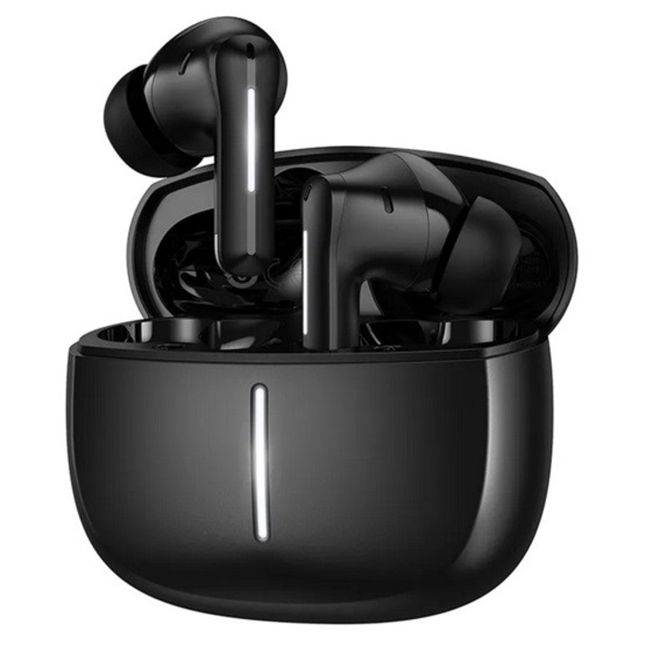 Hoco eq34 bluetooth fülhallgató sztereo, v5.4, tws, mikrofon, aktív zajszűrő + töltőtok, fekete