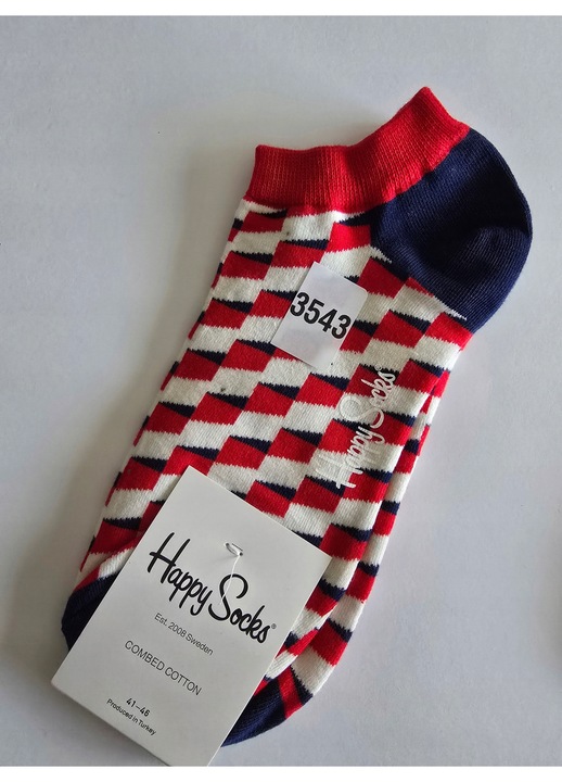 Kolorowe skarpety Happy Socks stopki unisex rozmiar 41-46 (3543)