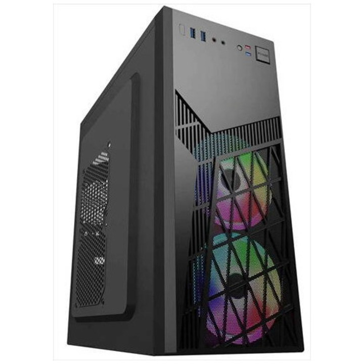 Carcasa Eurocase ML N6-530B ARGB Mid Tower ATX Negru