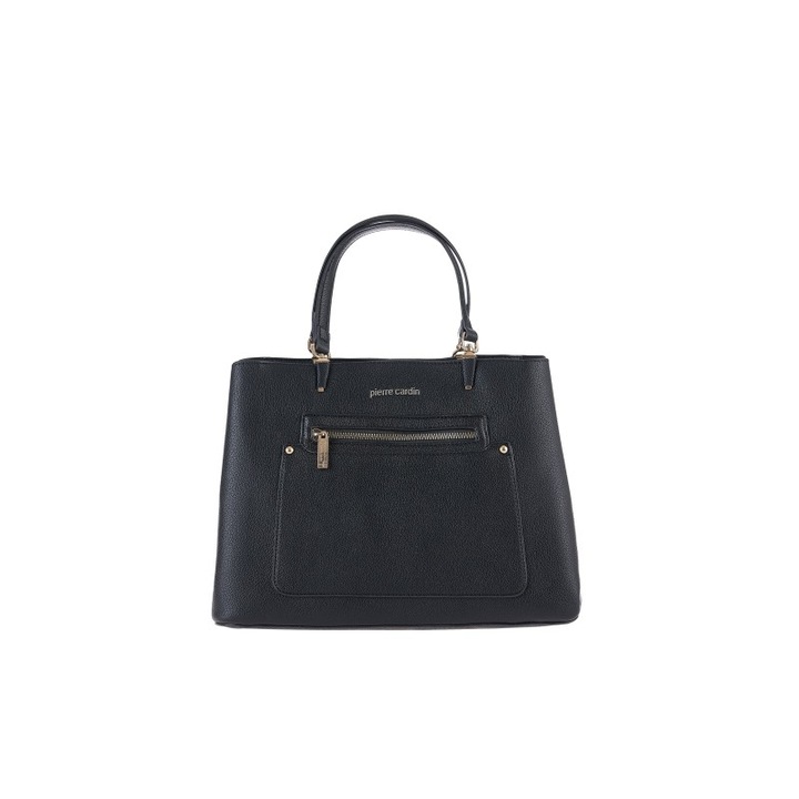 Geantă de mână Pierre Cardin din piele ecologică, dimensiuni 34x24x14cm, cu curea de umăr ajustabilă, pentru femei