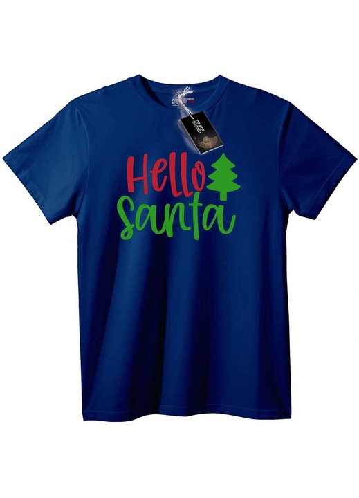 Tricou Bună, Moș Crăciun, Bleumarin