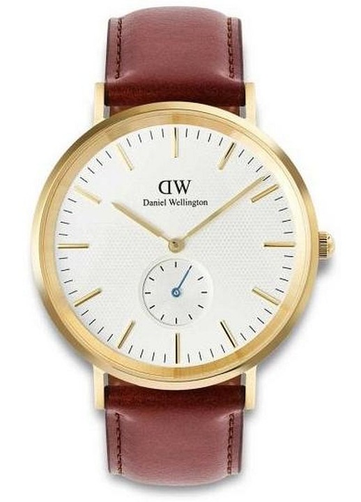Часовник Daniel Wellington, кафяв, неръждаема стомана, кварцов механизъм