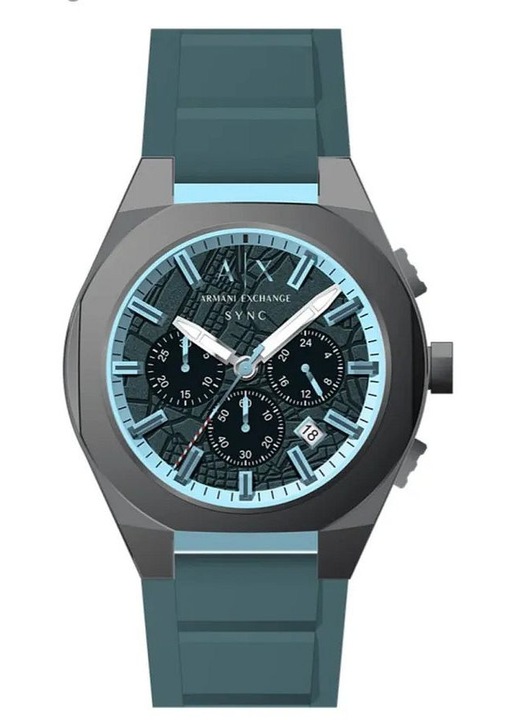 Дамски часовник Armani Exchange AX4291, сив, 44mm, спортно-елегантен стил, кварцов механизъм