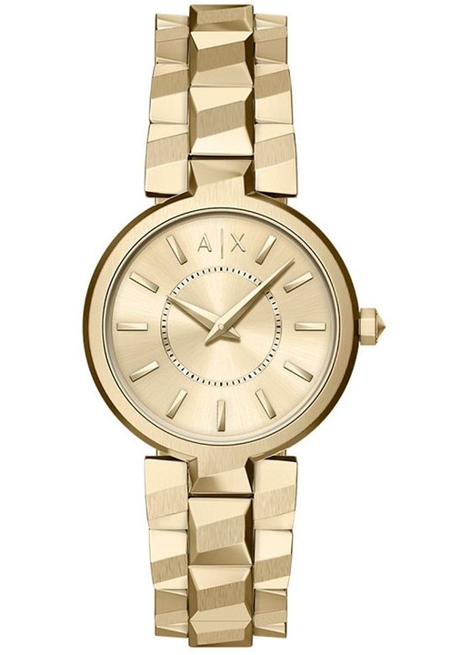 Часовник Armani Exchange Zeni AX4407, златен, 34x8mm, водонепромокаемост 50м