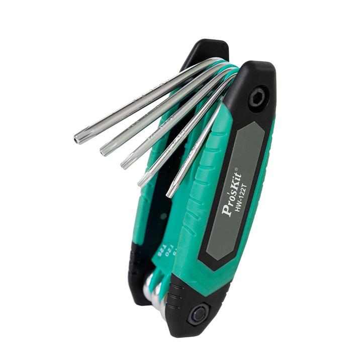 Комплект инструменти, Pro's Kit, 8 бр. звезди, T9-T40mm, хром ванадий