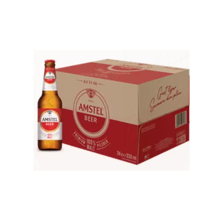 Bere blonda Amstel 24 Sticle x 0.33l