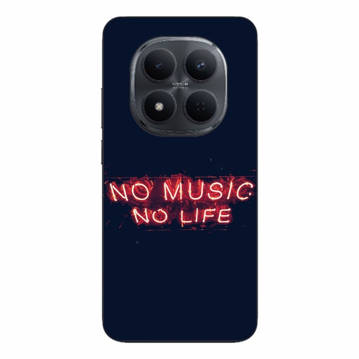 Husa compatibila cu Xiaomi Redmi Note 15 Pro Plus Silicon Gel Tpu Model No Music No Life